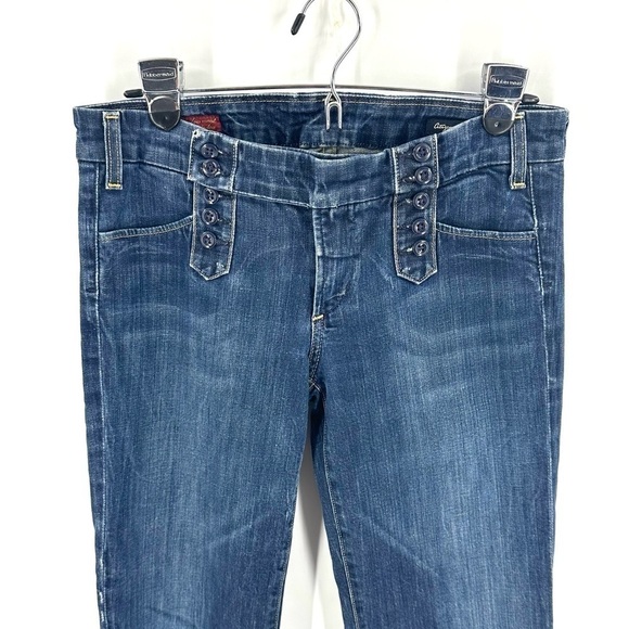 Citizens Of Humanity Jeans Womens 29 Wide Leg Flare Cadet #008 Stretch Low Rise - Picture 3 of 14